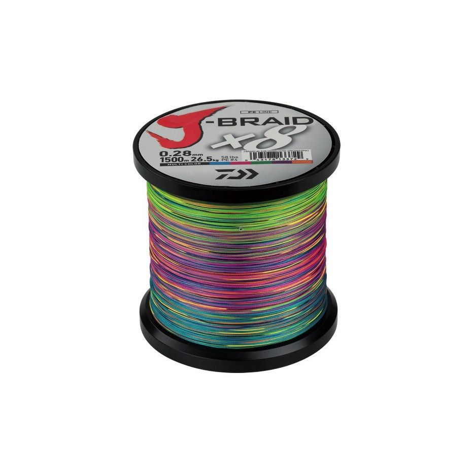 Hilo Trenzado Daiwa J Braid X8 Multicolor