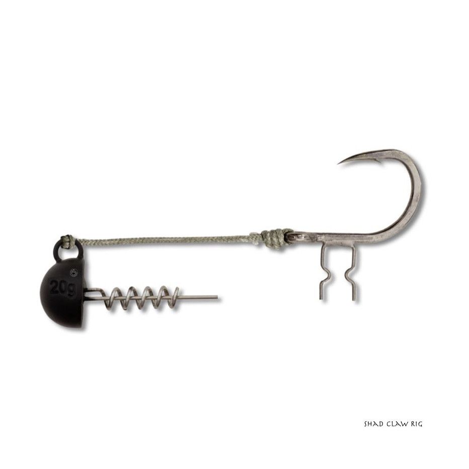 Assembly Black Cat Shad Claw Rig