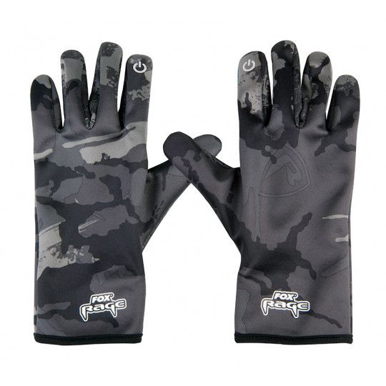 Fox Rage Thermal Camo Gloves - Leurre de la pêche