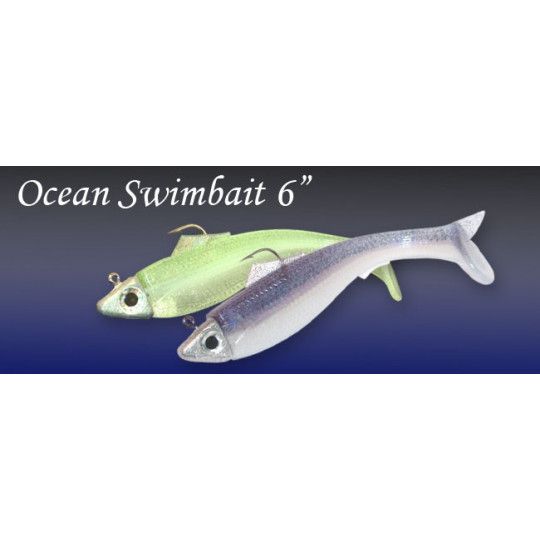 Leurre Souple Roboworm Ocean Swimbait 6"