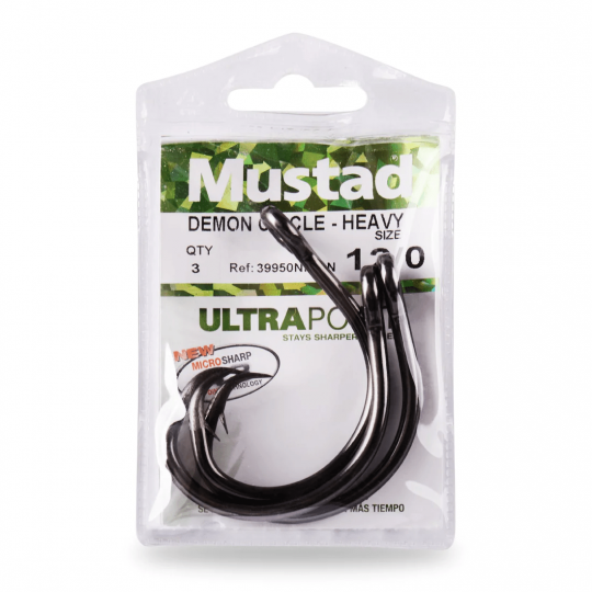 Anzuelo Simple Mustad Demon Perfect Circle Hook In Line 3X Strong