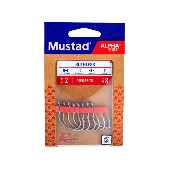 Mustad Alphapoint Ruthless Eyed Single Hook