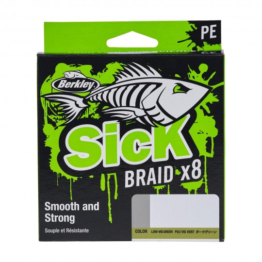 Hilo Trenzado Berkley Sick Braid Moss Green 150m