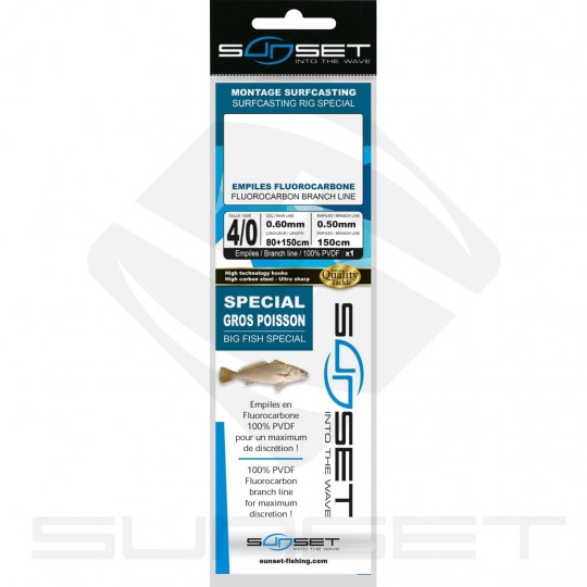 Surfcasting Bottom Line Sunset RS Competition Special Big Fish / Fluoro