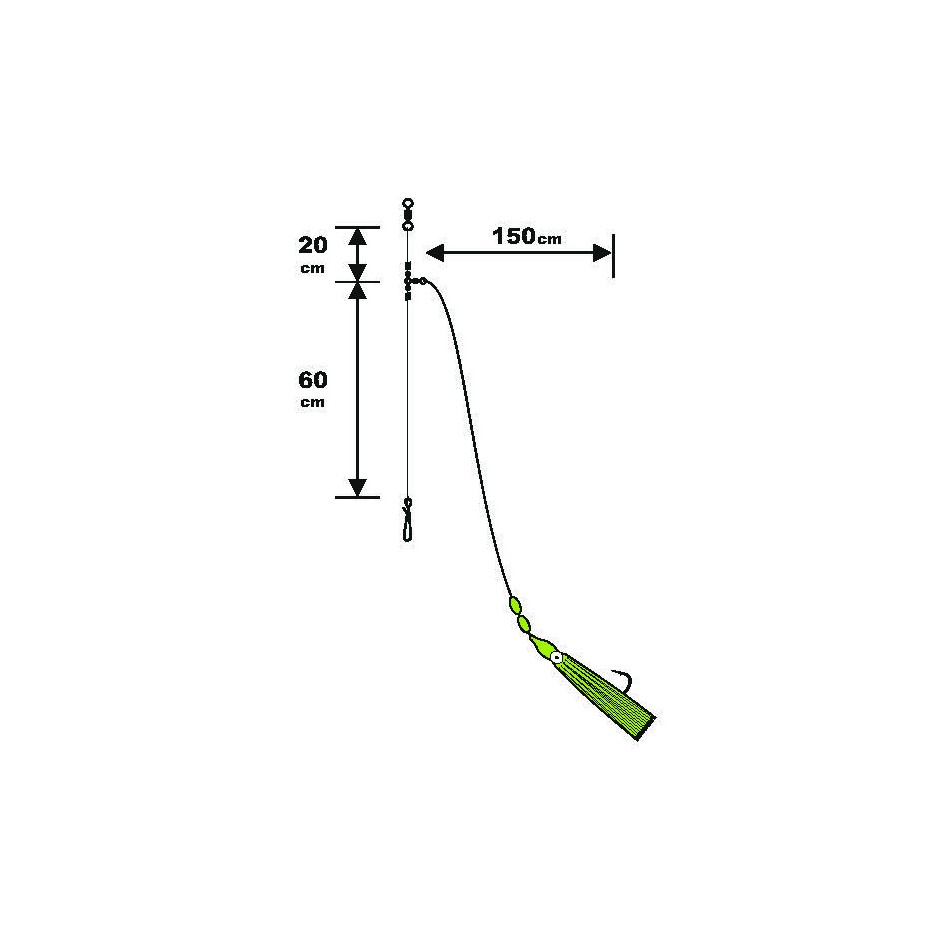 Bas De Ligne Surfcasting Sunset RS Competition Special Gros Poisson / Fluoro