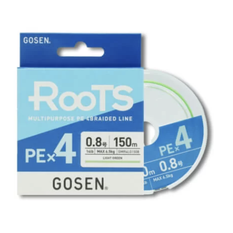 Hilo Trenzado Gosen Roots X4 Light Green 150m