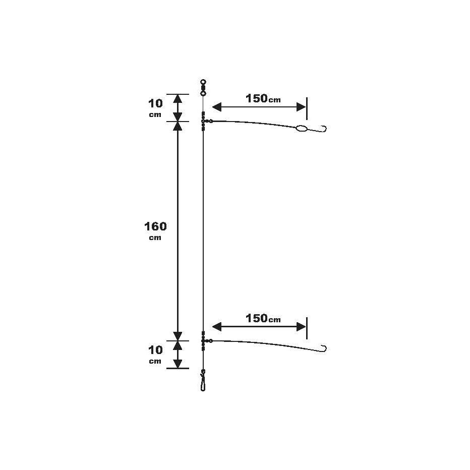 Bas De Ligne Surfcasting Sunset RS Competition Special Bar / Fluoro