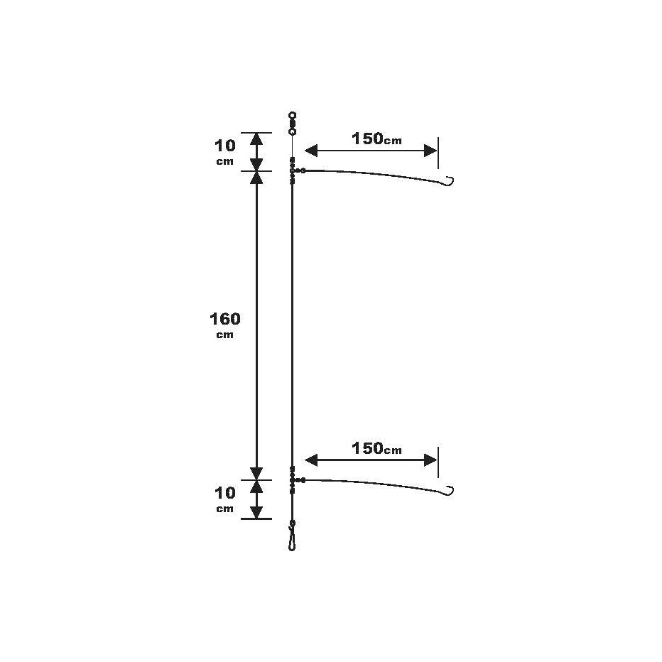 Surfcasting Bottom Line Sunset RS Competition Special Royale / Fluoro