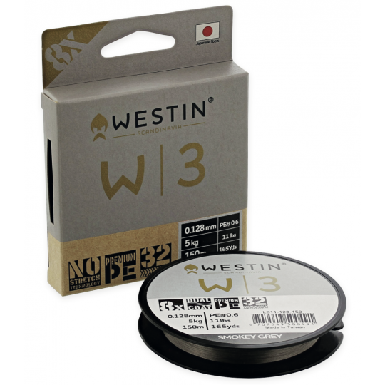 Hilo Trenzado Westin W3 8 Braid Smokey Grey 150m