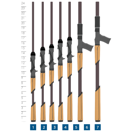 Casting Rod St Croix Mojo Bass Glass Trigon Rip N Chatter 72 HM