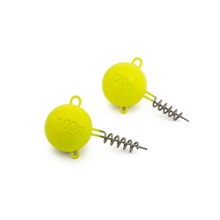 Cabeza Plomada Fox Rage Pelagic Screws UV Yellow