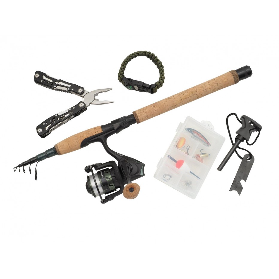 Abu Garcia Diplomat Wilderness Survival Spinning Combo Tele