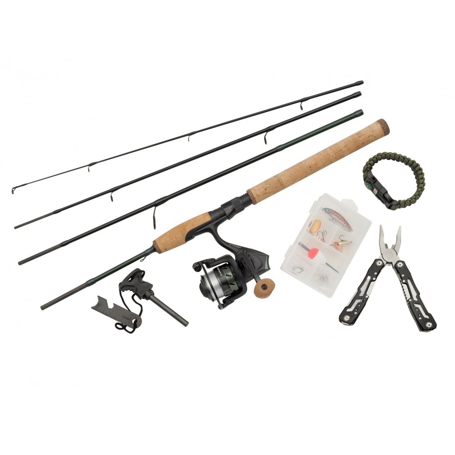 Abu Garcia Diplomat Wilderness Survival 4PC Spinning Combo