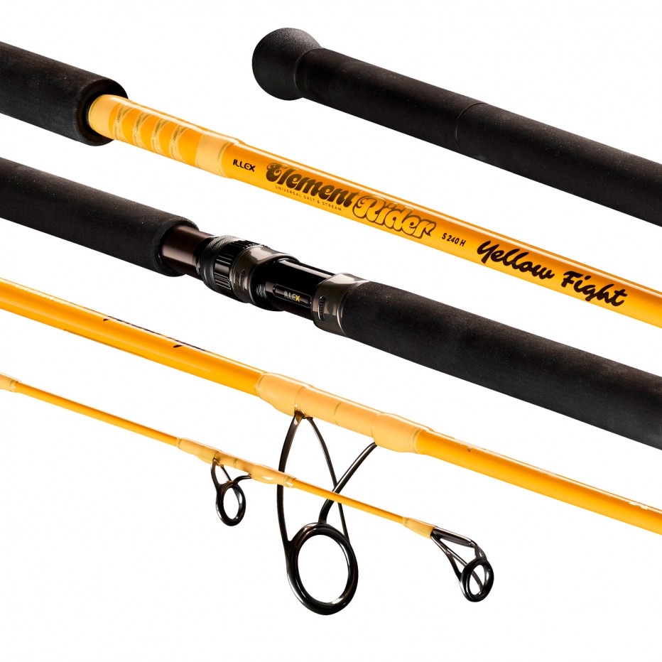 Spinning Rod Illex Element Rider X5 S 240 H Yellow Fight